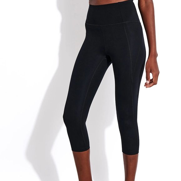 Girlfriend Collective High Rise Compressive Cropped Capri Legging Size Small - Picture 1 of 4